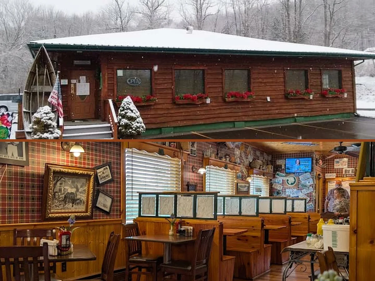 Wheelchair-accessible dining space inside Fran's Landing.