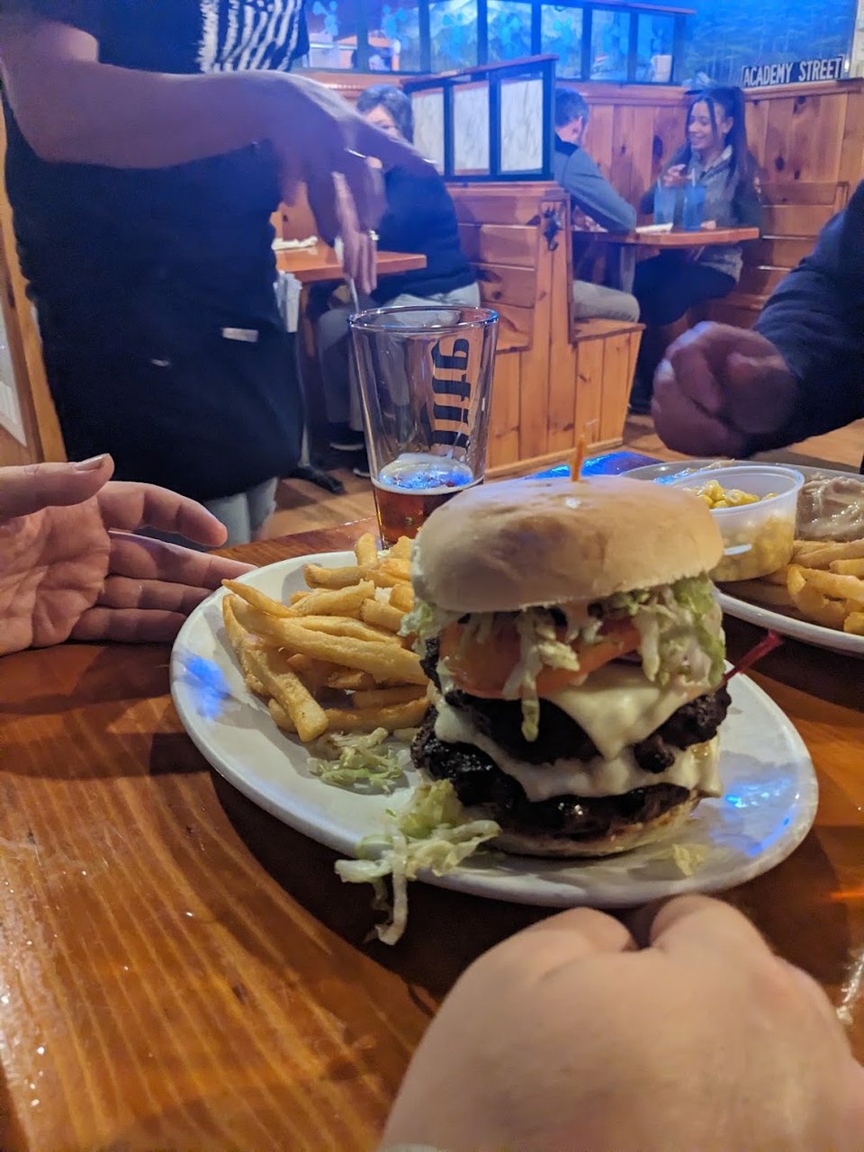 Tug Boat Burger and Fries